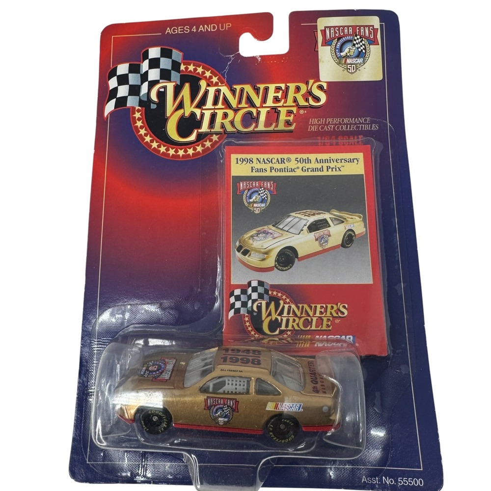 1998 Winner's Circle NASCAR Fans 50th Anniversary Pontiac Grand Prix 1:64 NIP